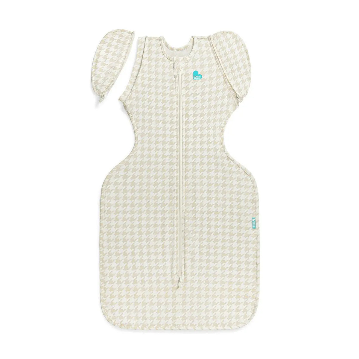 Swaddle Up™ Transition Bag 1.0 TOG Cotton Tan Houndstooth