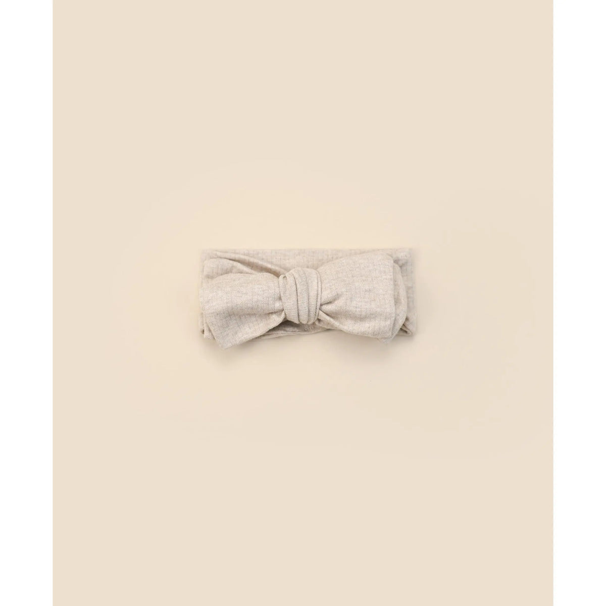 Lummi in Colour baby headband in Oat organic cotton