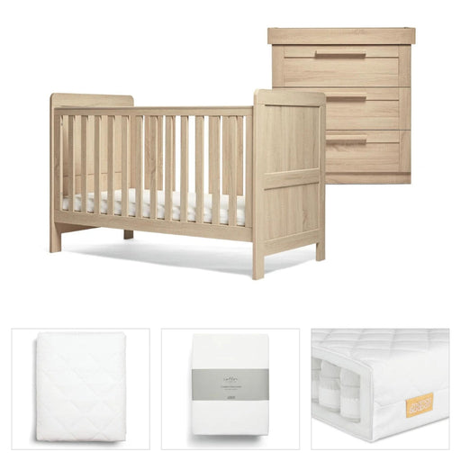 Mamas & Papas Atlas 5 Piece Set with Cot Bed, Dresser Changer, Mattress, Fitted Sheets & Mattress Protector