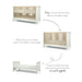Mamas & Papas Harwell 5 Piece Set with Cot Bed, Dresser Changer, Mattress, Fitted Sheets & Mattress Protector