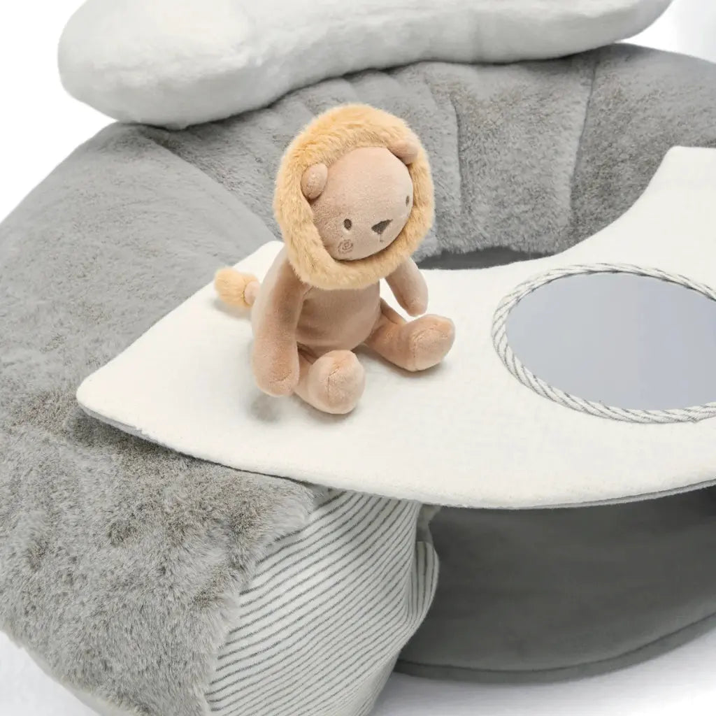 Mamas & Papas Sit & Play Baby Floor Seat - Welcome to the World Grey Born to be Wild