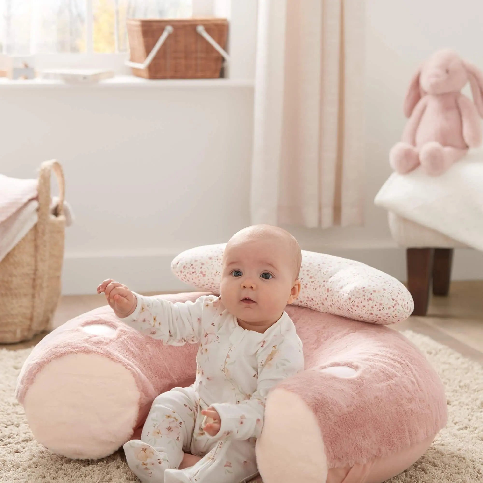 Mamas & Papas Sit & Play Floor Seat - Welcome to the World Pink
