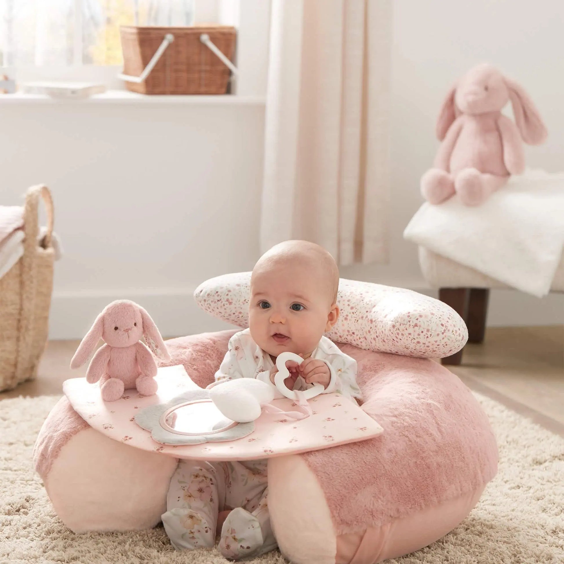 Mamas & Papas Sit & Play Floor Seat - Welcome to the World Pink