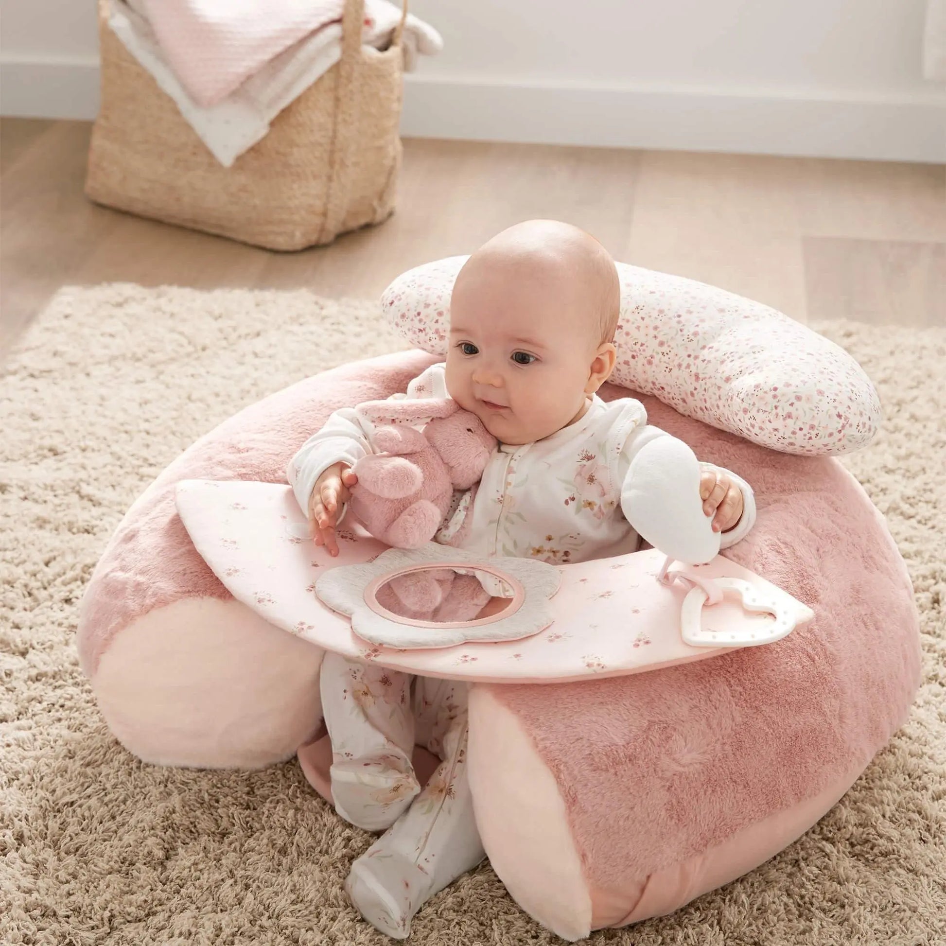 Mamas & Papas Sit & Play Floor Seat - Welcome to the World Pink