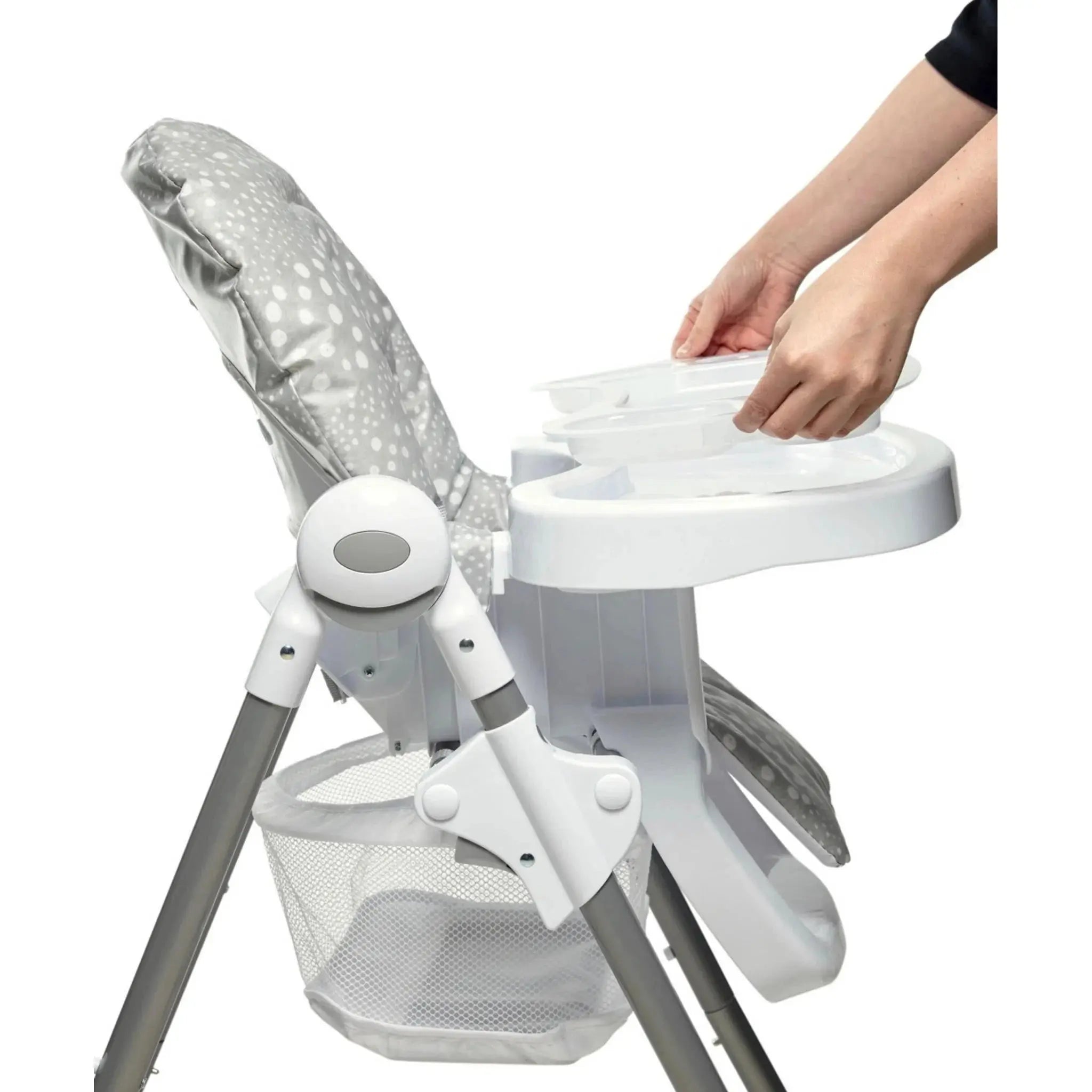 Mamas & Papas Snax Adjustable Highchair with Removable Tray - Grey Spot