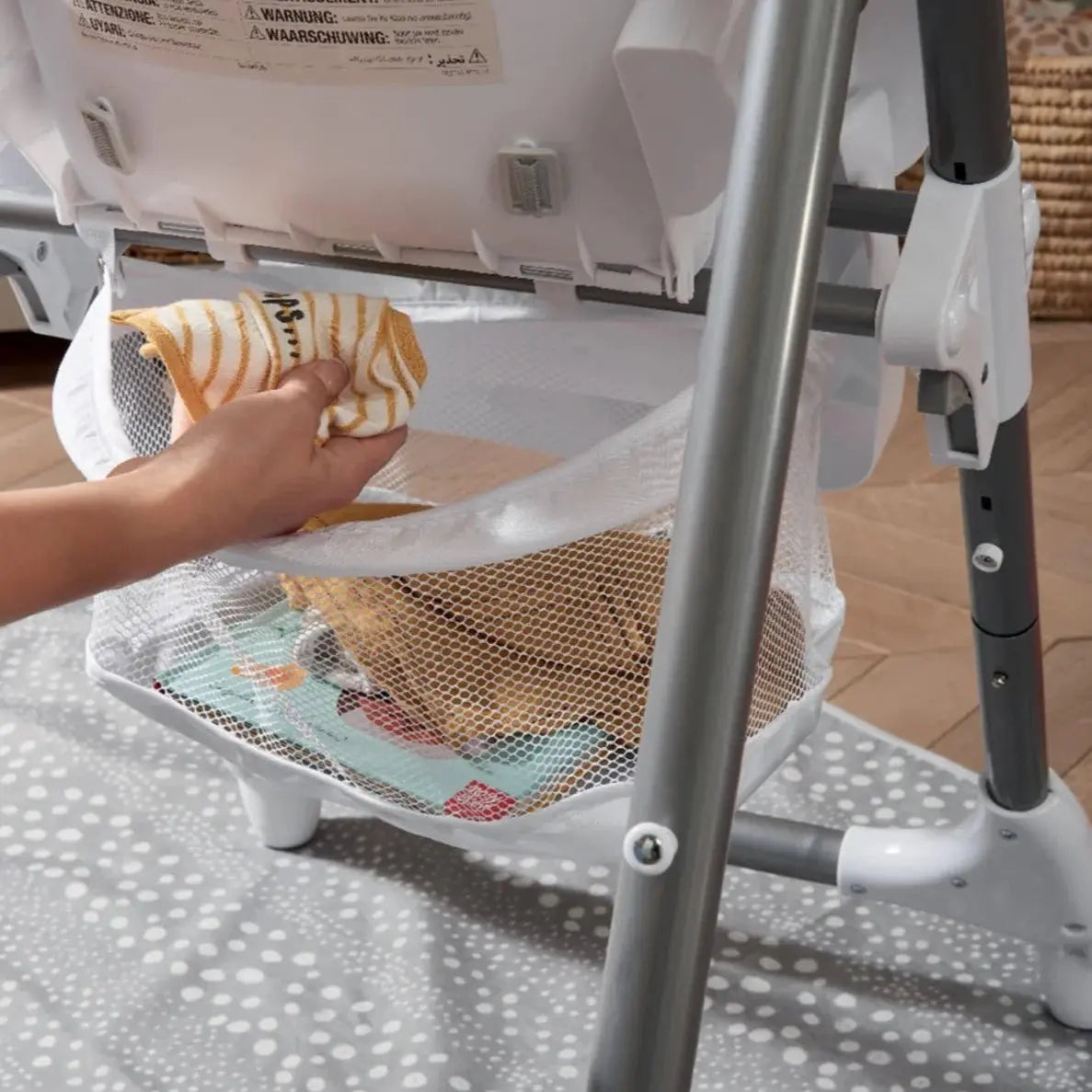 Mamas & Papas Snax Adjustable Highchair with Removable Tray - Grey Spot