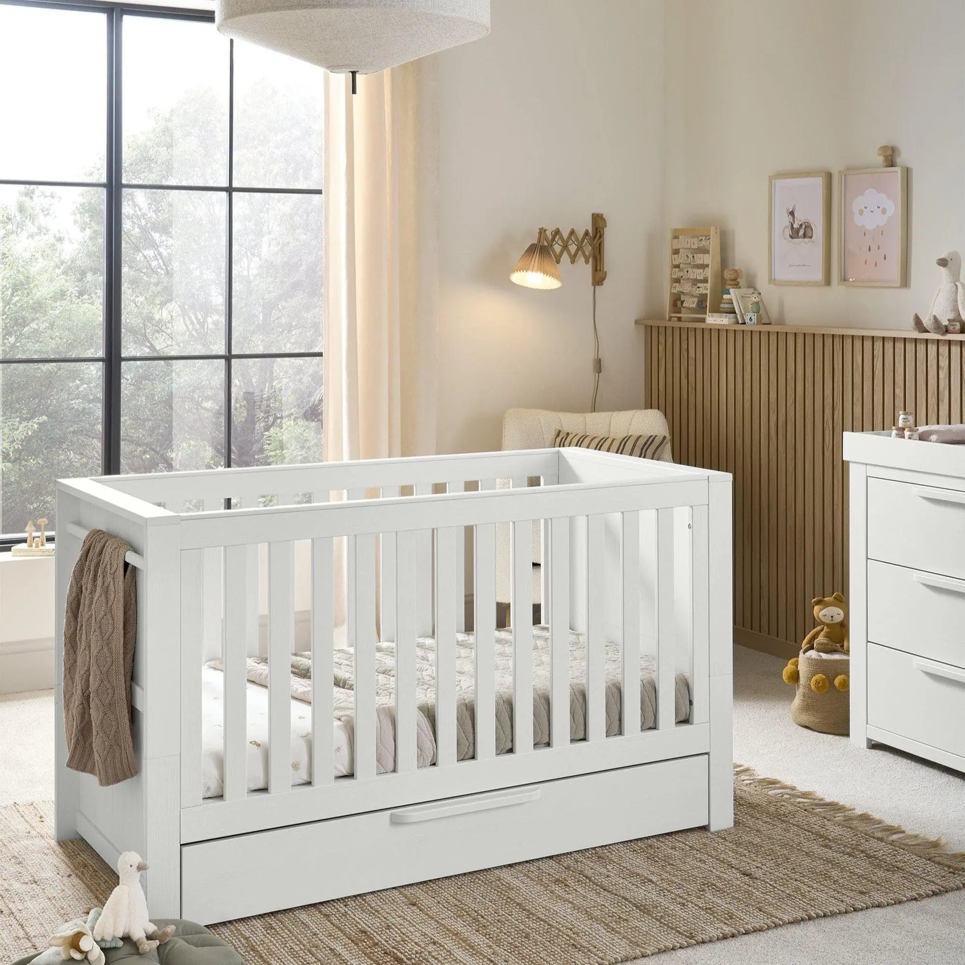 Mamas & Papas Franklin Cotbed - White Wash  