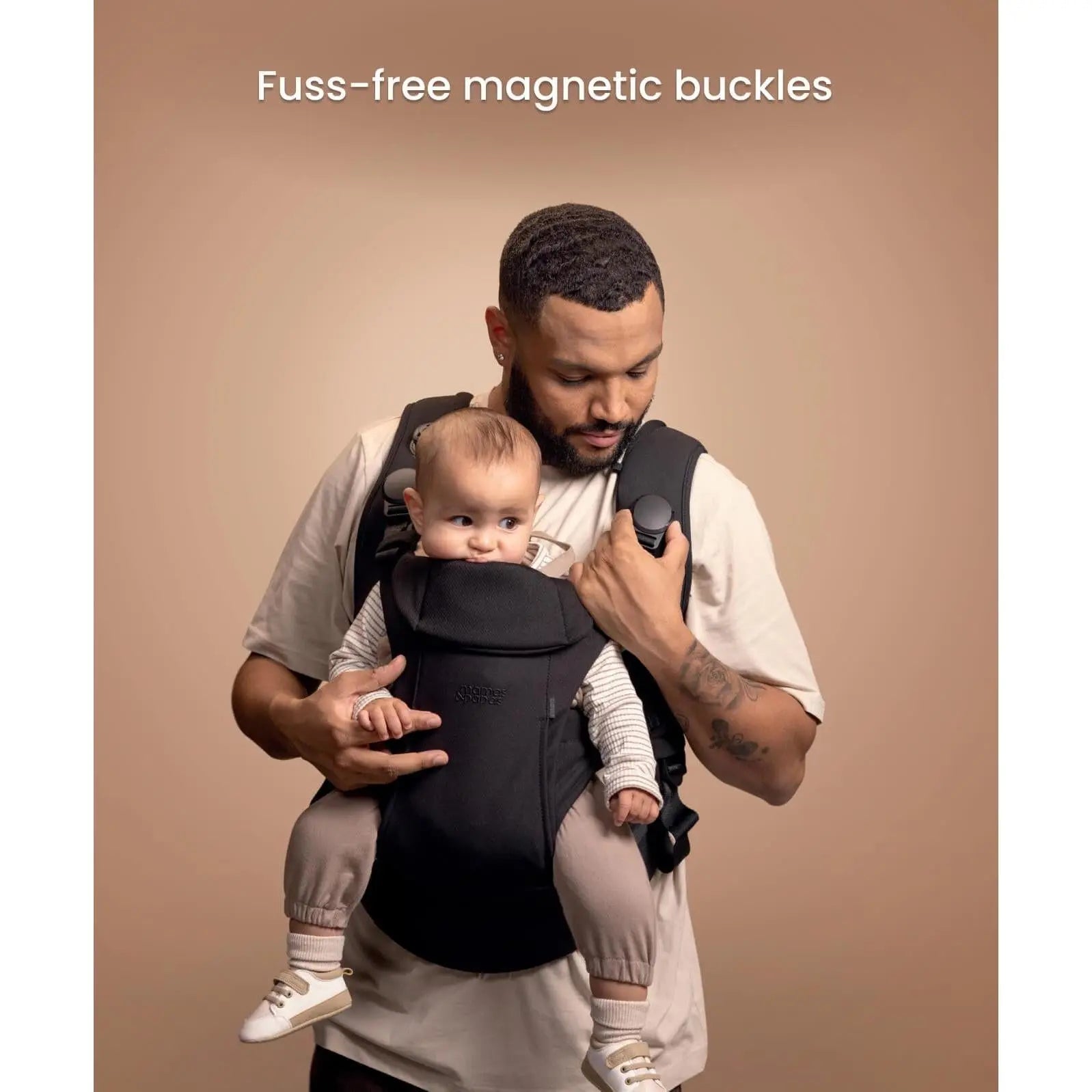 Mamas & Papas Kudo carrier — particle-filtering pull-out privacy hood, birth to 36 months