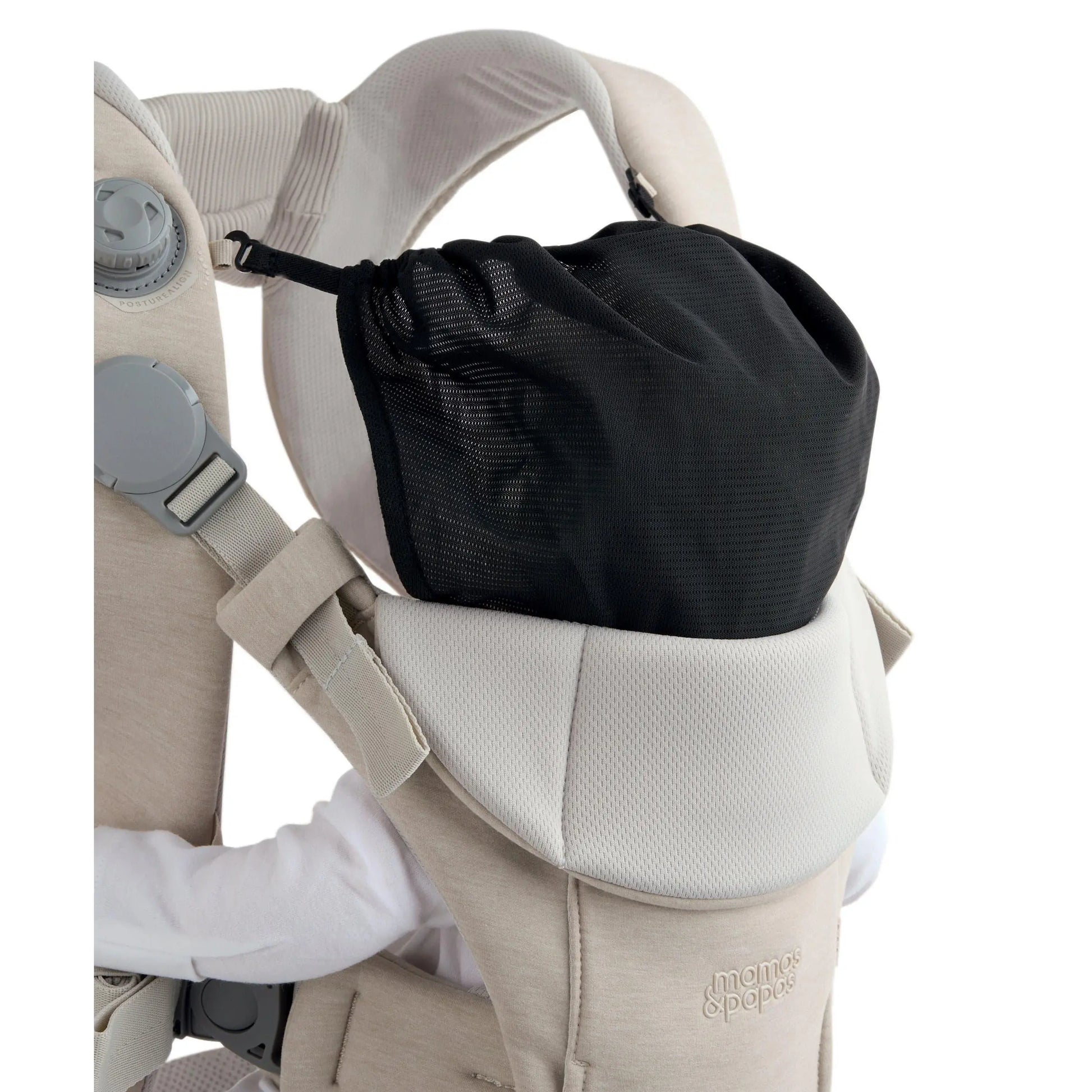 Mamas & Papas Kudo Cashmere — Posture Align dial rear panel, co-developed with chiropractic experts