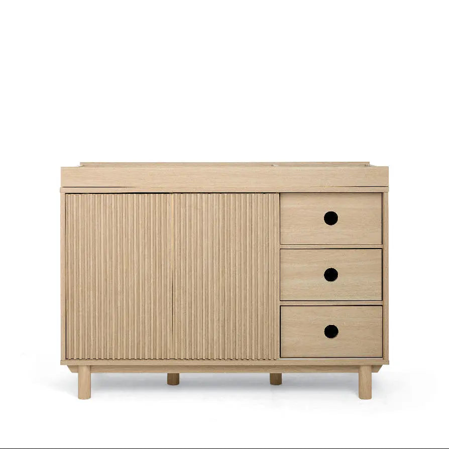 Mamas & Papas Oska wide 3 drawer dresser changer in oak