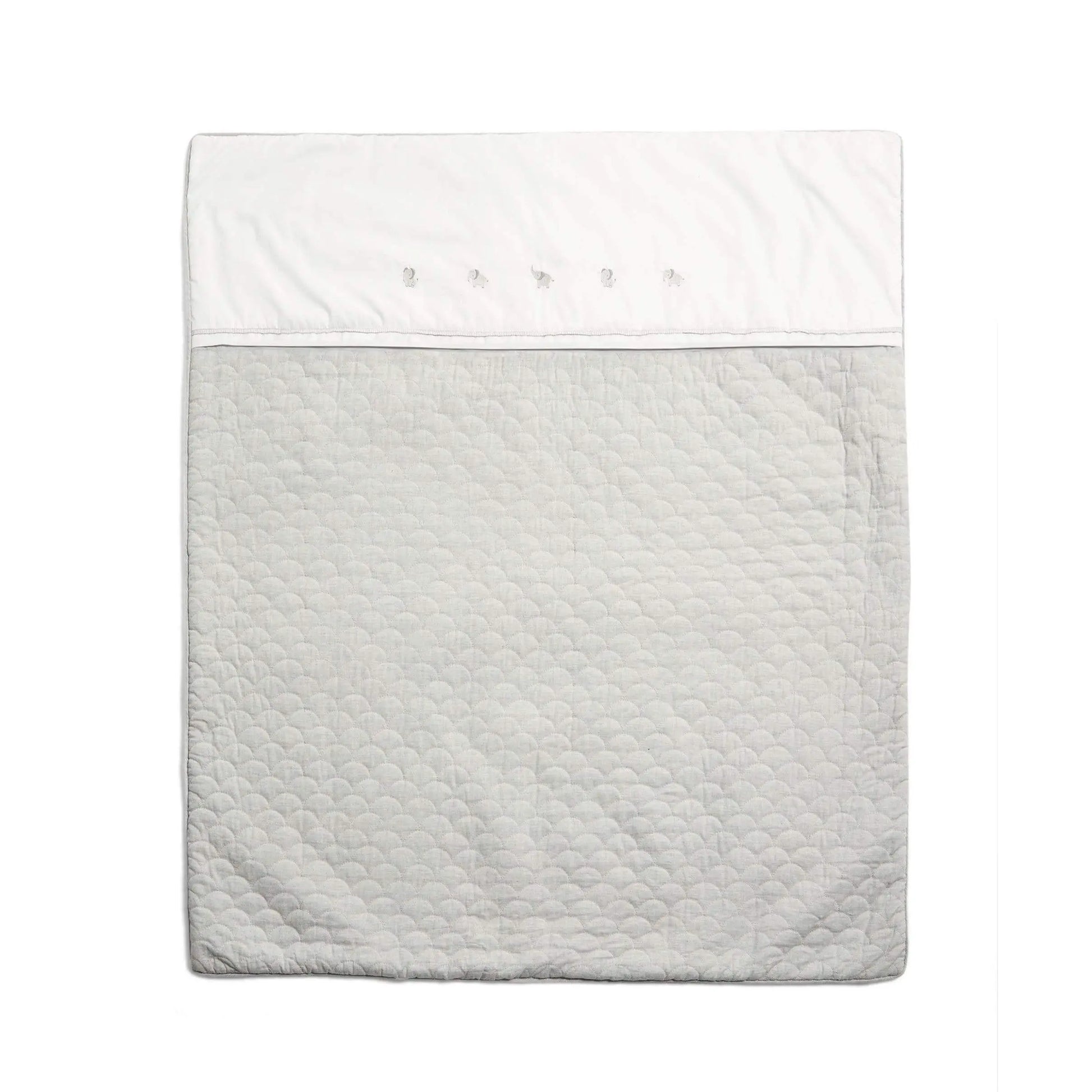 Mamas & Papas WTTW Elephant 4.0 Tog Quilt — bamboo cotton with scallop quilting and elephant embroidery