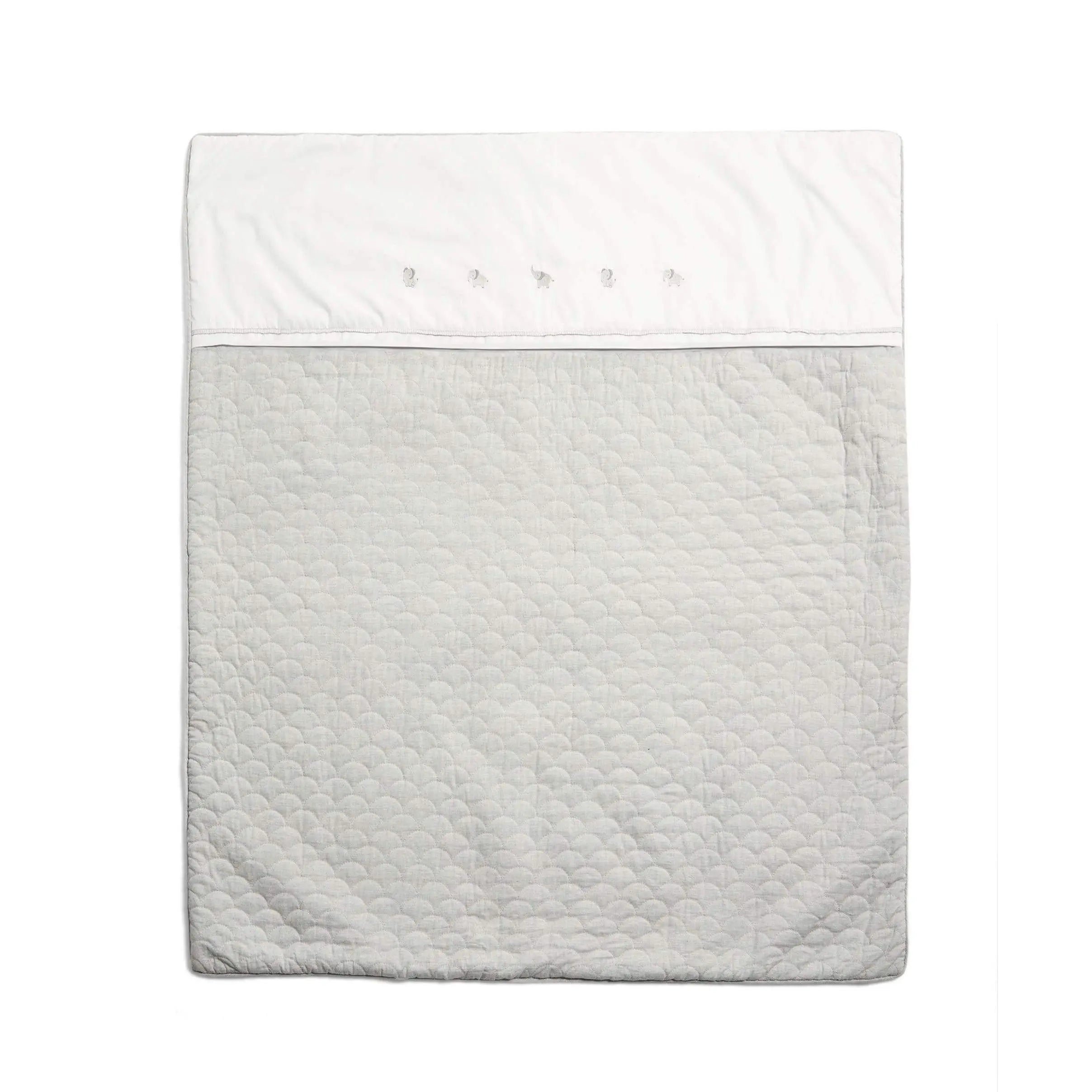 Mamas & Papas WTTW Elephant 4.0 Tog Quilt — bamboo cotton with scallop quilting and elephant embroidery