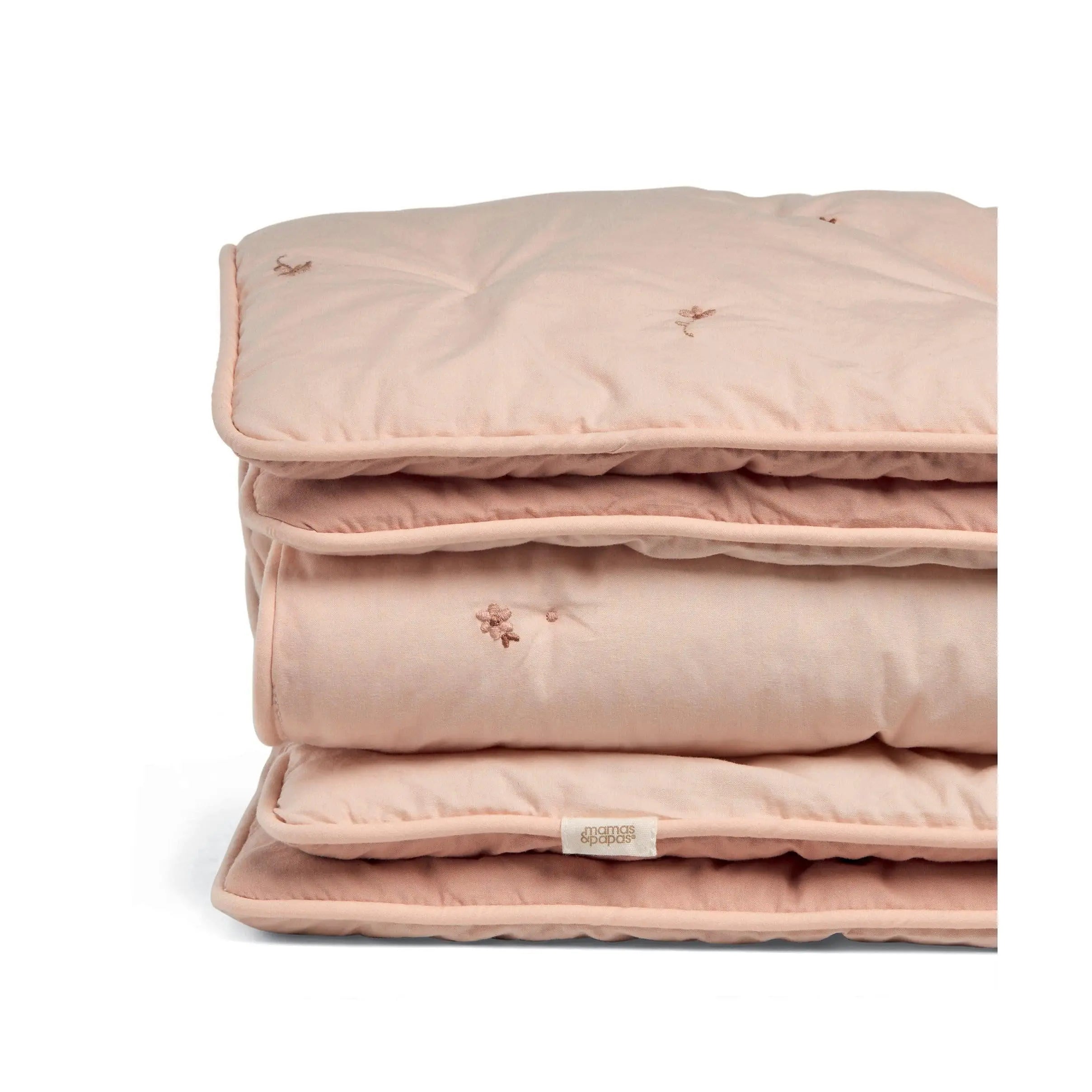 Mamas & Papas Wildflower quilt styled in nursery — OEKO-TEX certified, machine washable, 12 months+