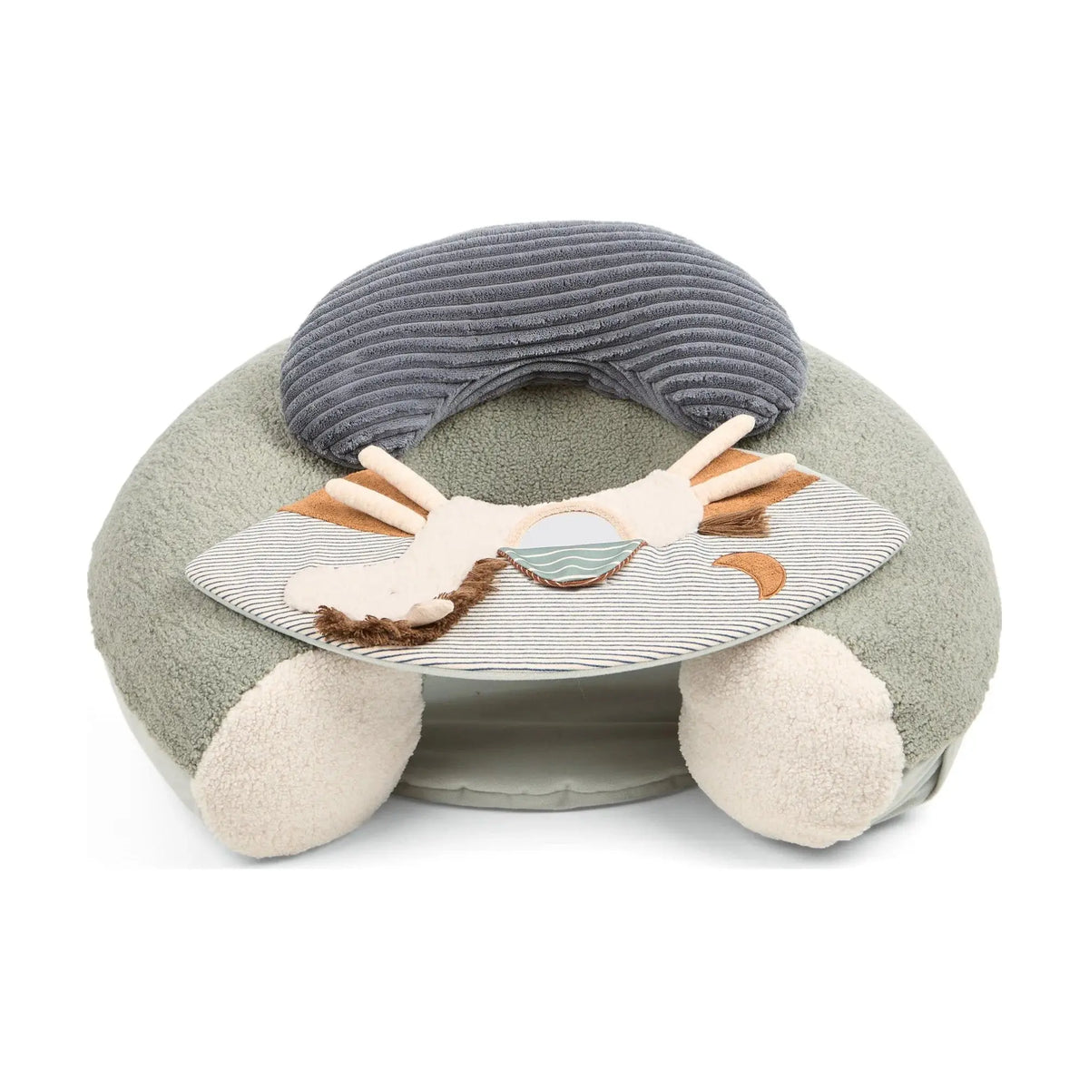 Mamas & Papas Sit & Play floor seat in Welcome to the World Pony Express, front view