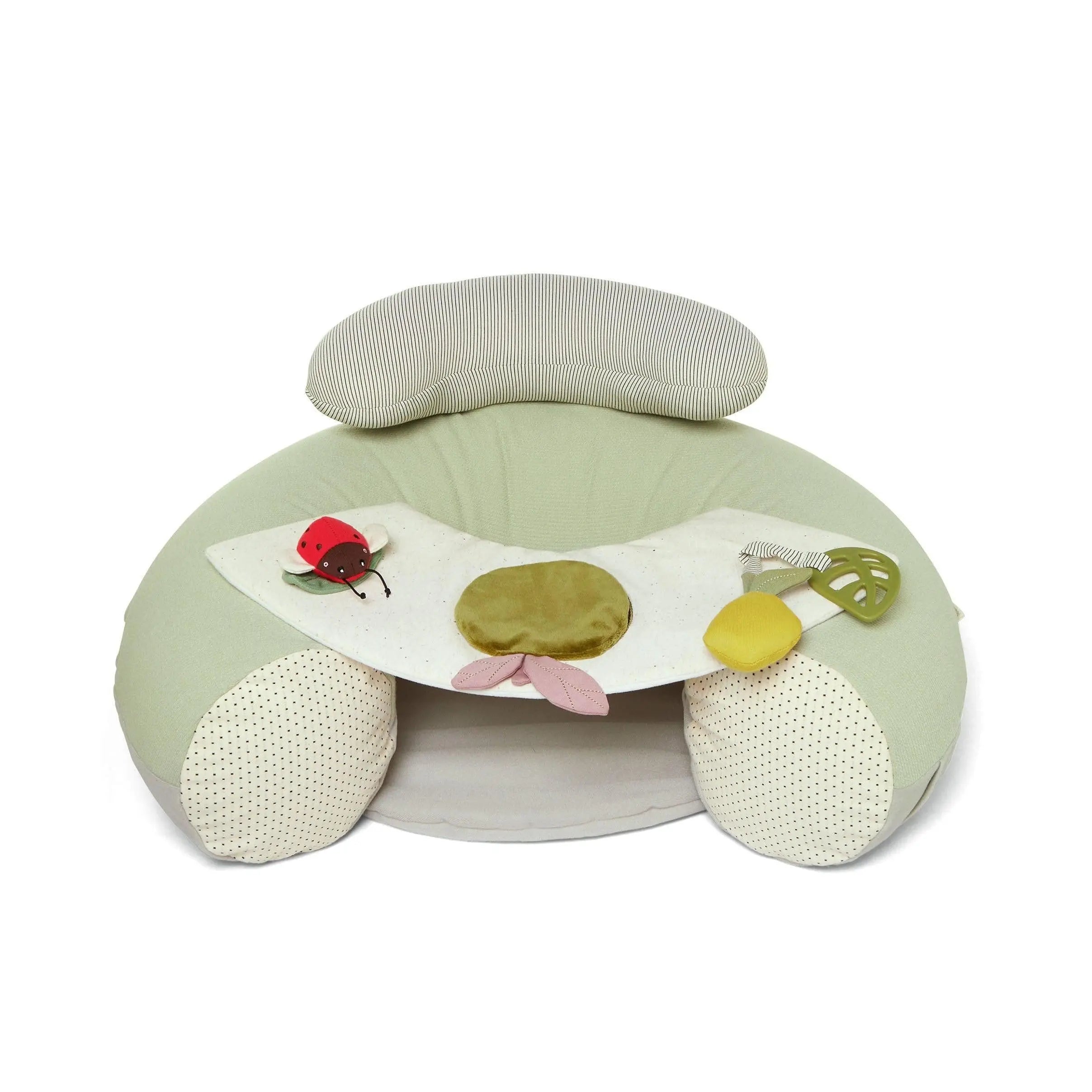 Mamas & Papas Sit & Play Safari — inflatable baby floor seat with safari toy panel and baby mirror