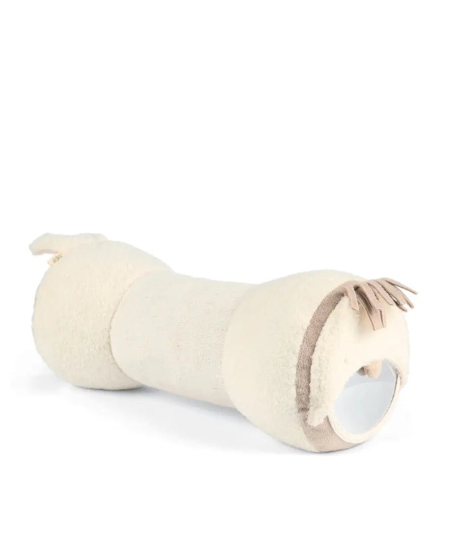 Welcome to the World Duckling tummy time roll with the baby-safe mirror and rattle