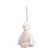 Mamas & Papas WTTW Chime Duck Travel Toy Pink — soft pink fabric duck with hidden chime, pram clip