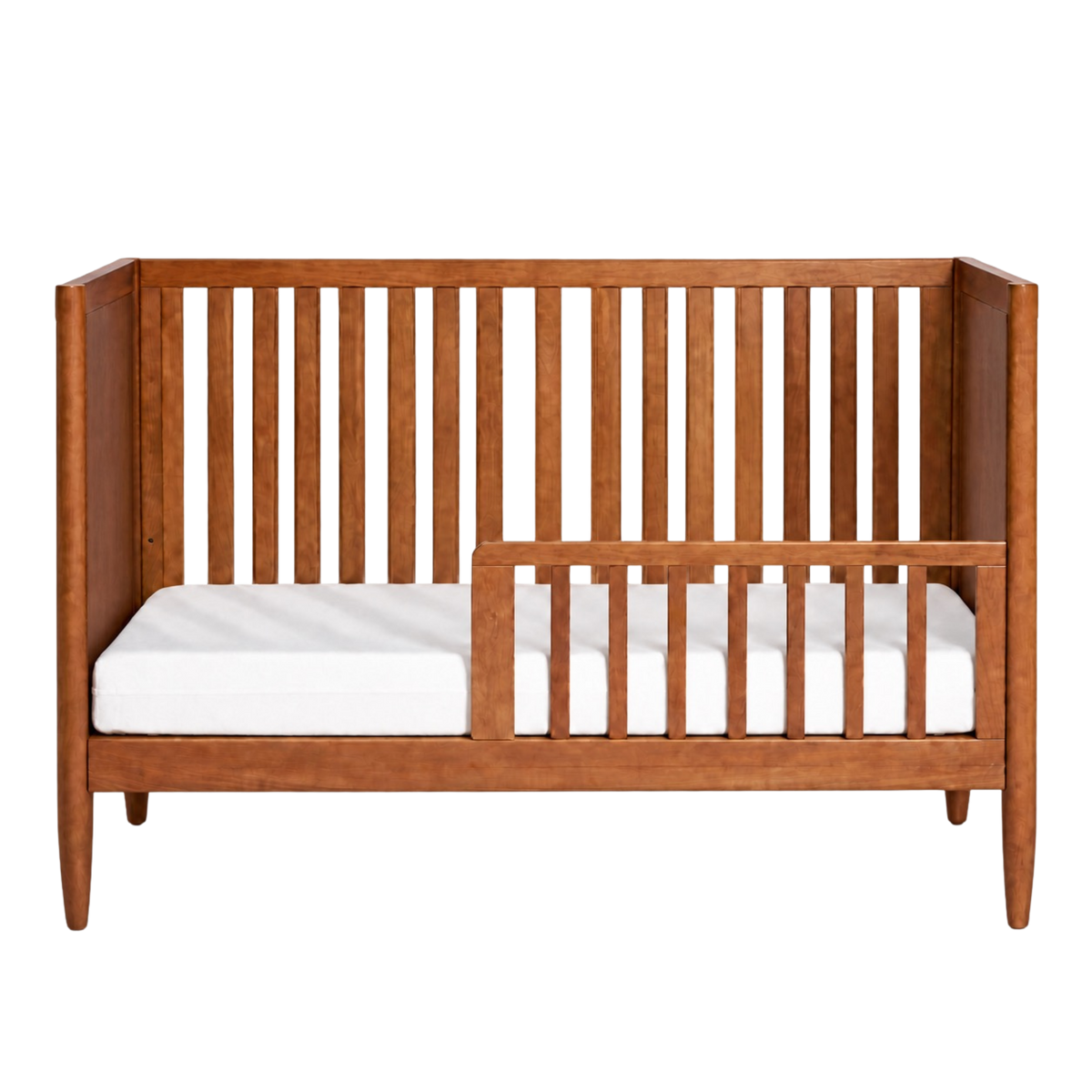 Cariboo Marlow toddler bed with the conversion rail fitted