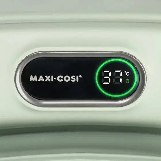 Maxi Cosi Indigo Plus in Sage Green, thermometer detail
