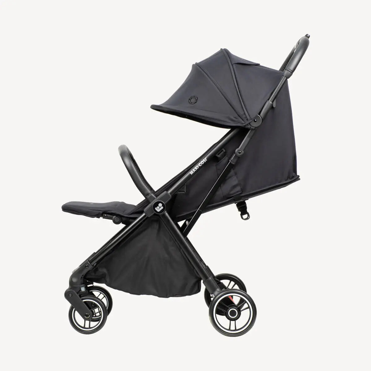 Maxi Cosi Leya stroller in lie-flat recline, Essential Black