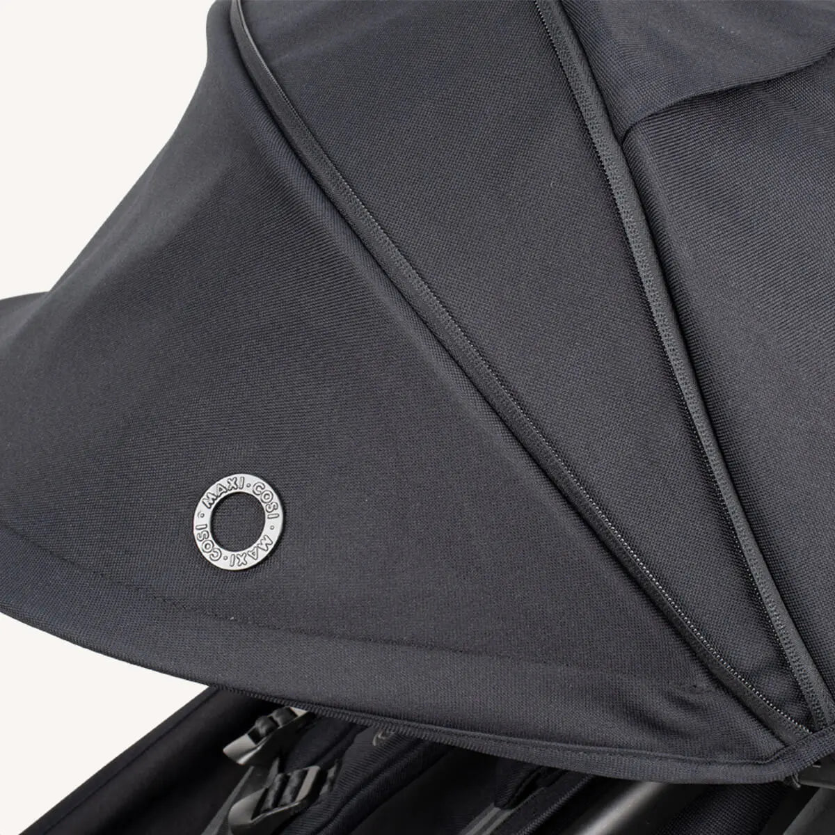 Maxi Cosi Leya fabric and frame detail, Essential Black