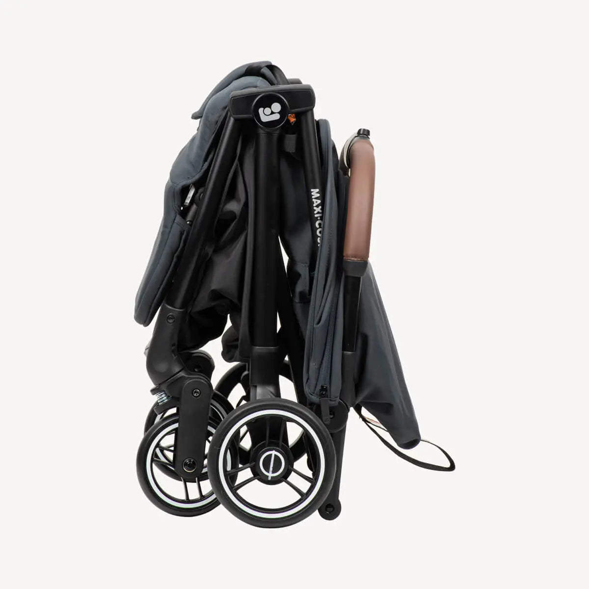 Maxi Cosi Leya compact fold standing upright, Essential Graphite