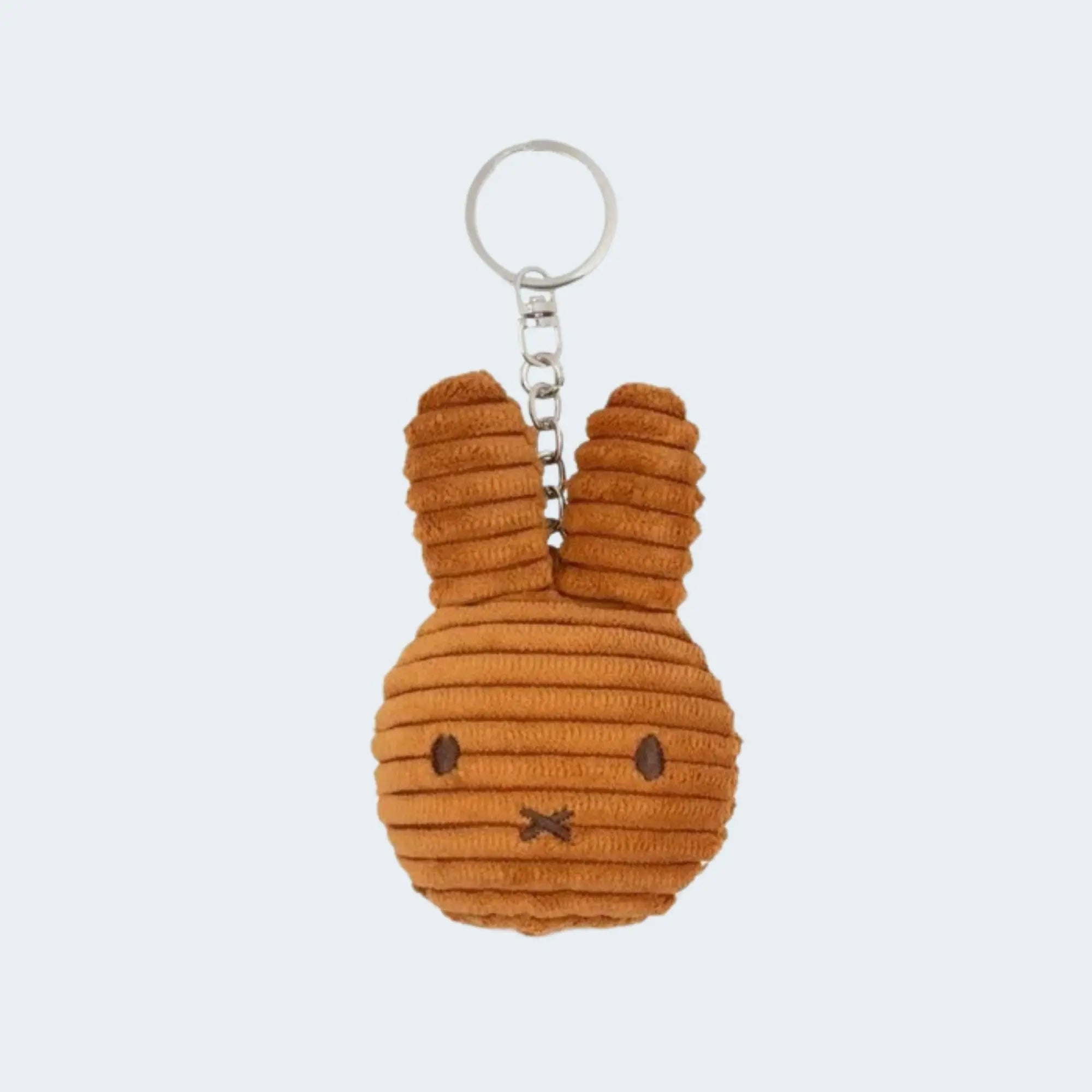 Miffy Flat Keychain ECO Corduroy in Dusty Rose — ICTI-certified, available in 3 colourways