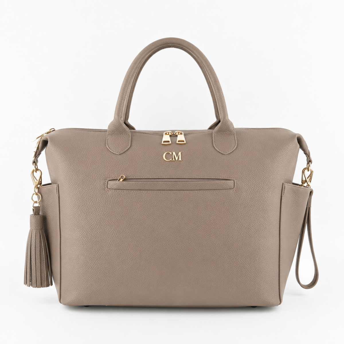 Coco Mae The Como tote nappy bag in Taupe