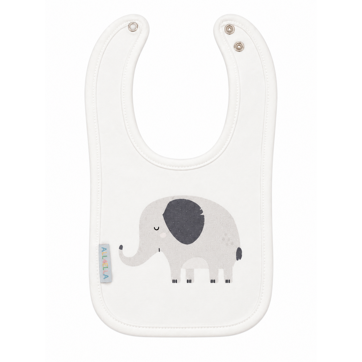 Wild Animals organic cotton bib