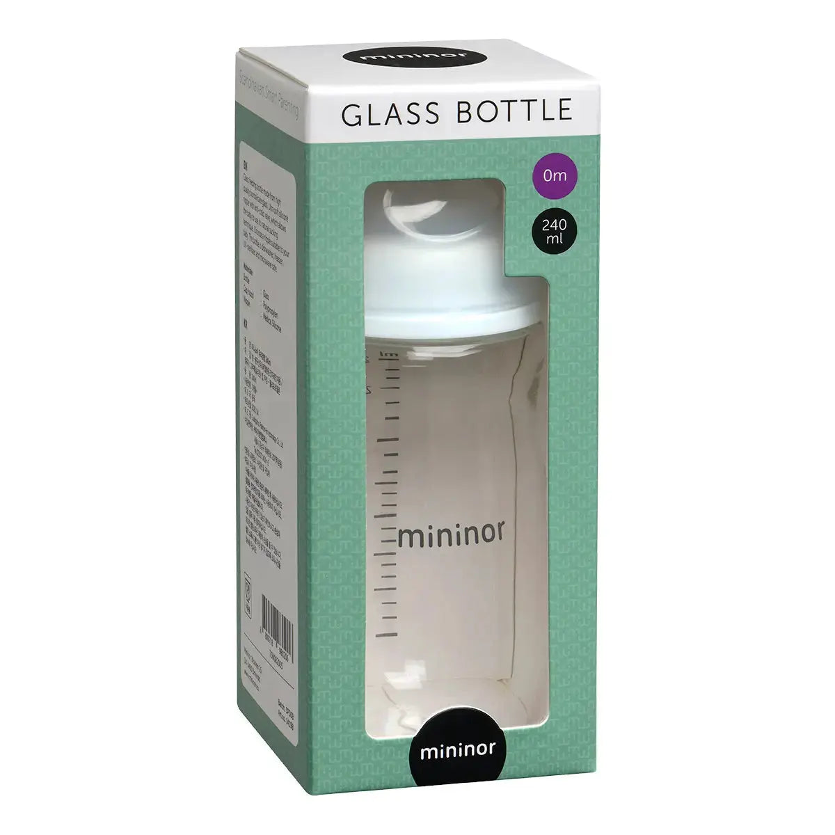 Mininor Baby Bottle – Glass 3mth+
