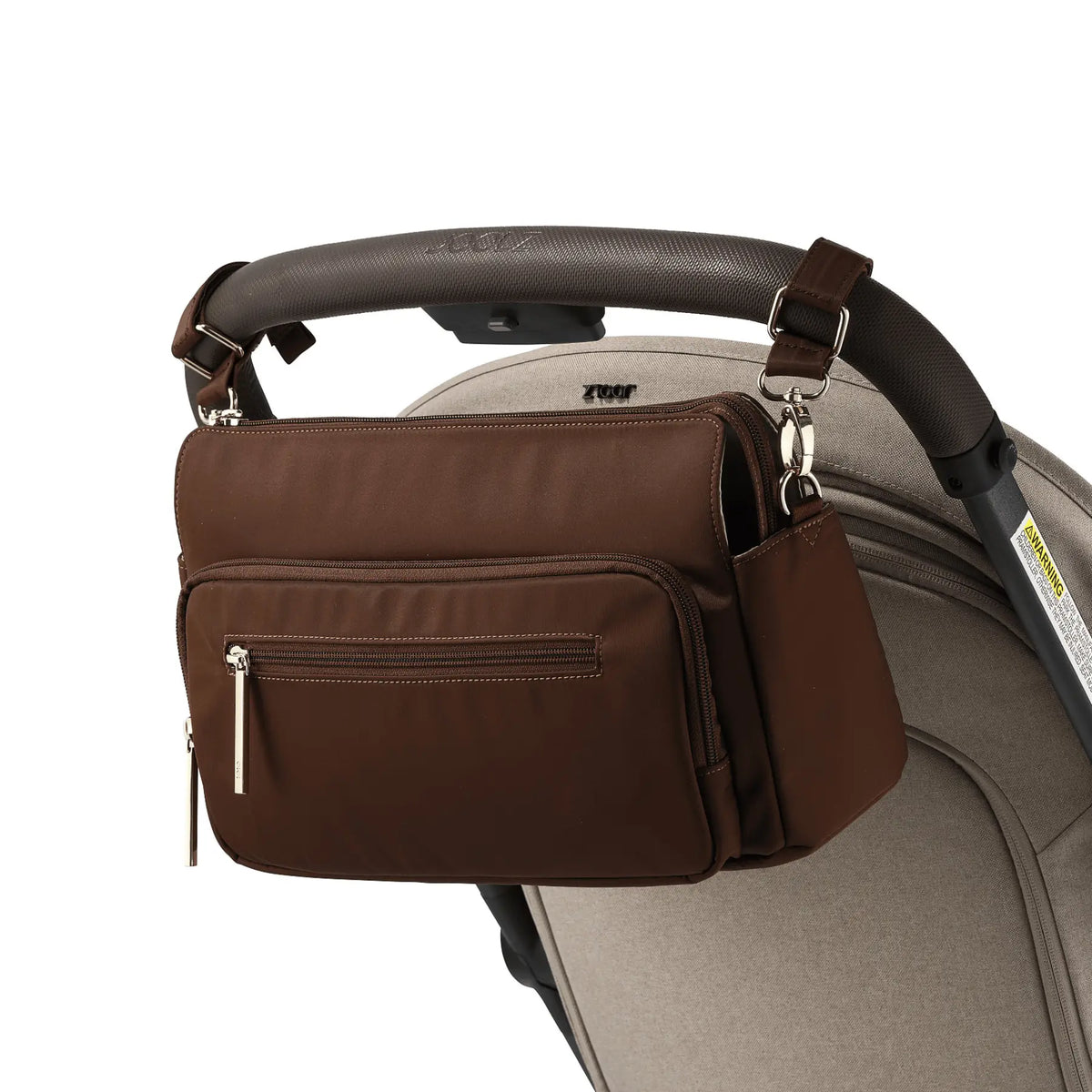 Multitasker Pram Caddy 2.0 - Chocolate Nylon
