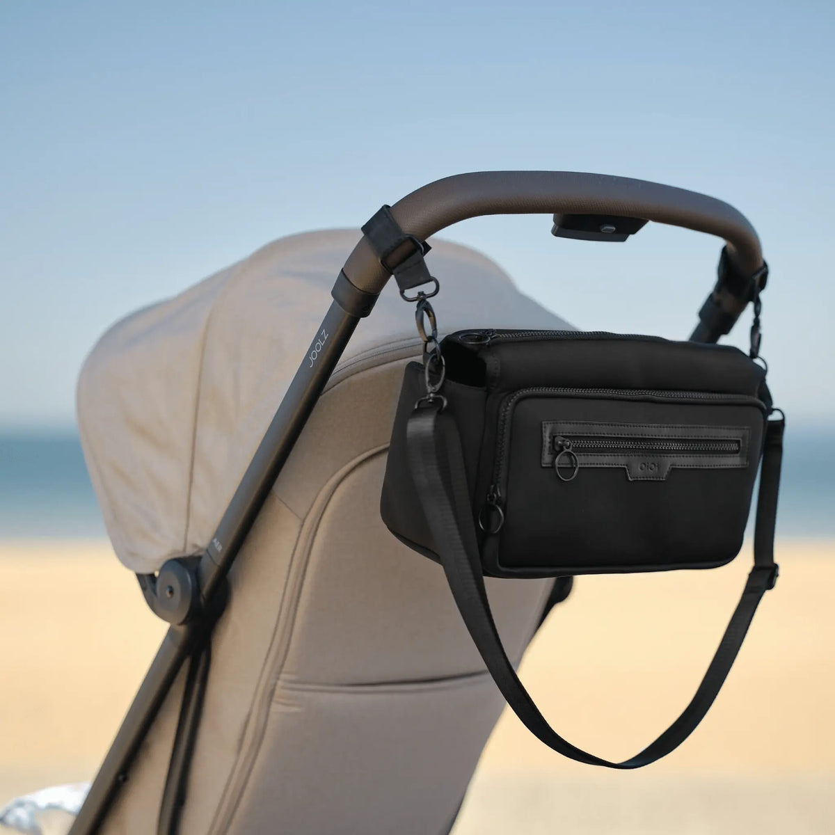Multitasker Pram Caddy 2.0 - Black Neoprene