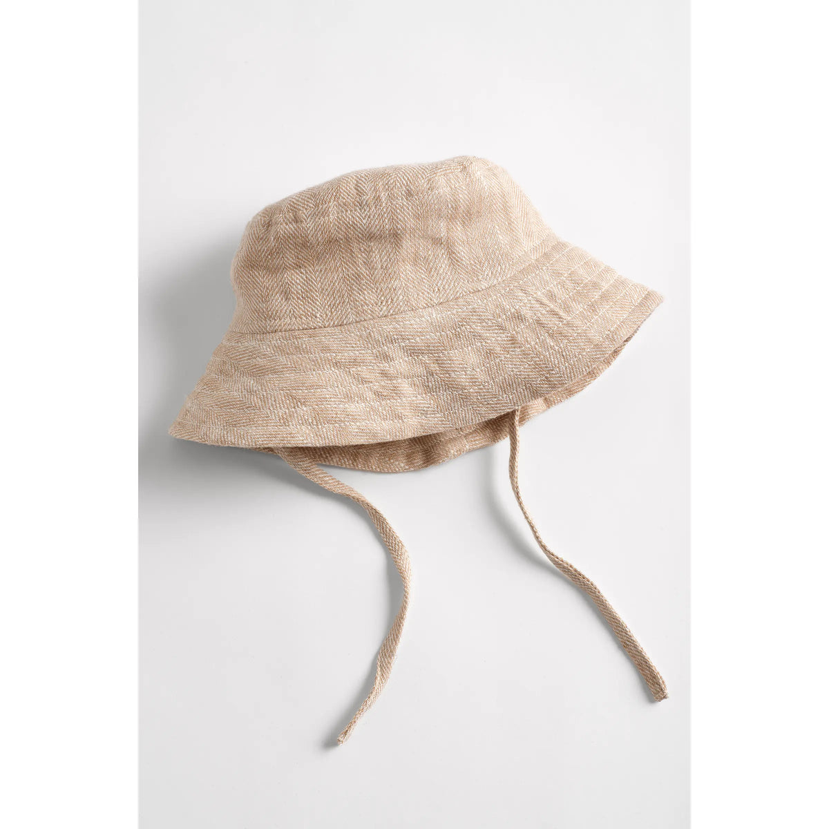Mumma Etcetera Baby and Toddler Hat in Meadow natural cream linen