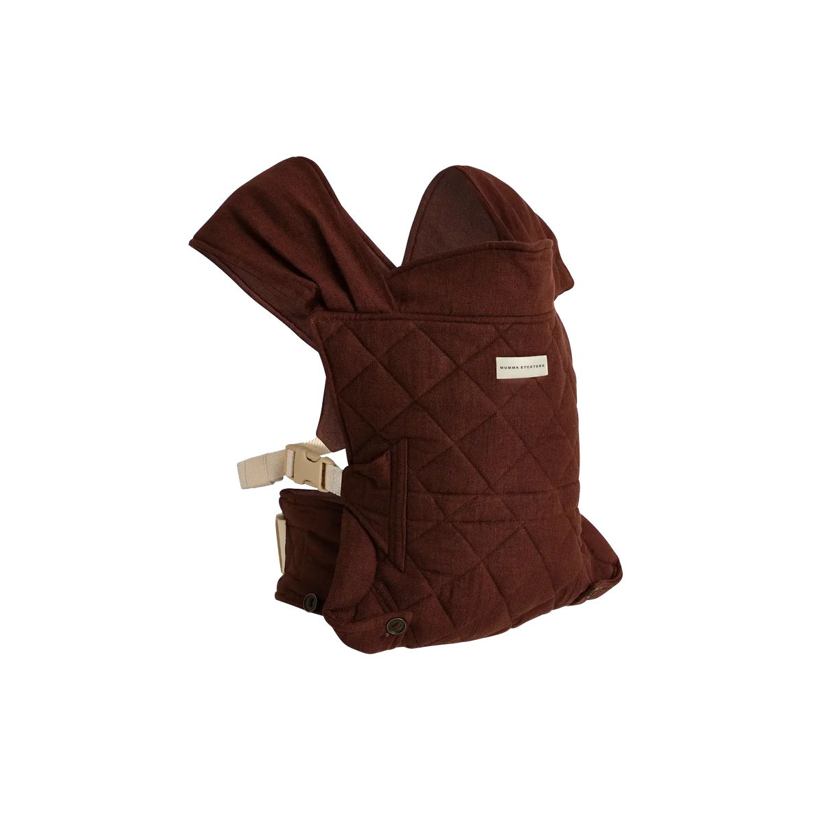 Mumma Etcetera Daily Carrier in Coco chocolate linen