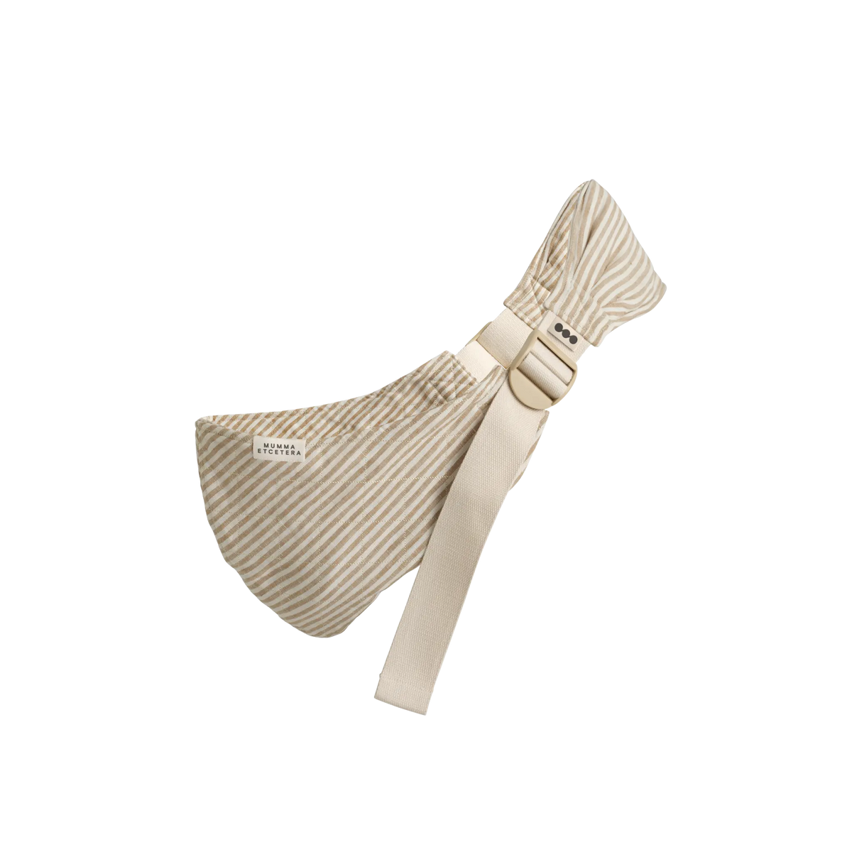 Mumma Etcetera Hipsy Carrier in Burleigh cream and tan stripe linen
