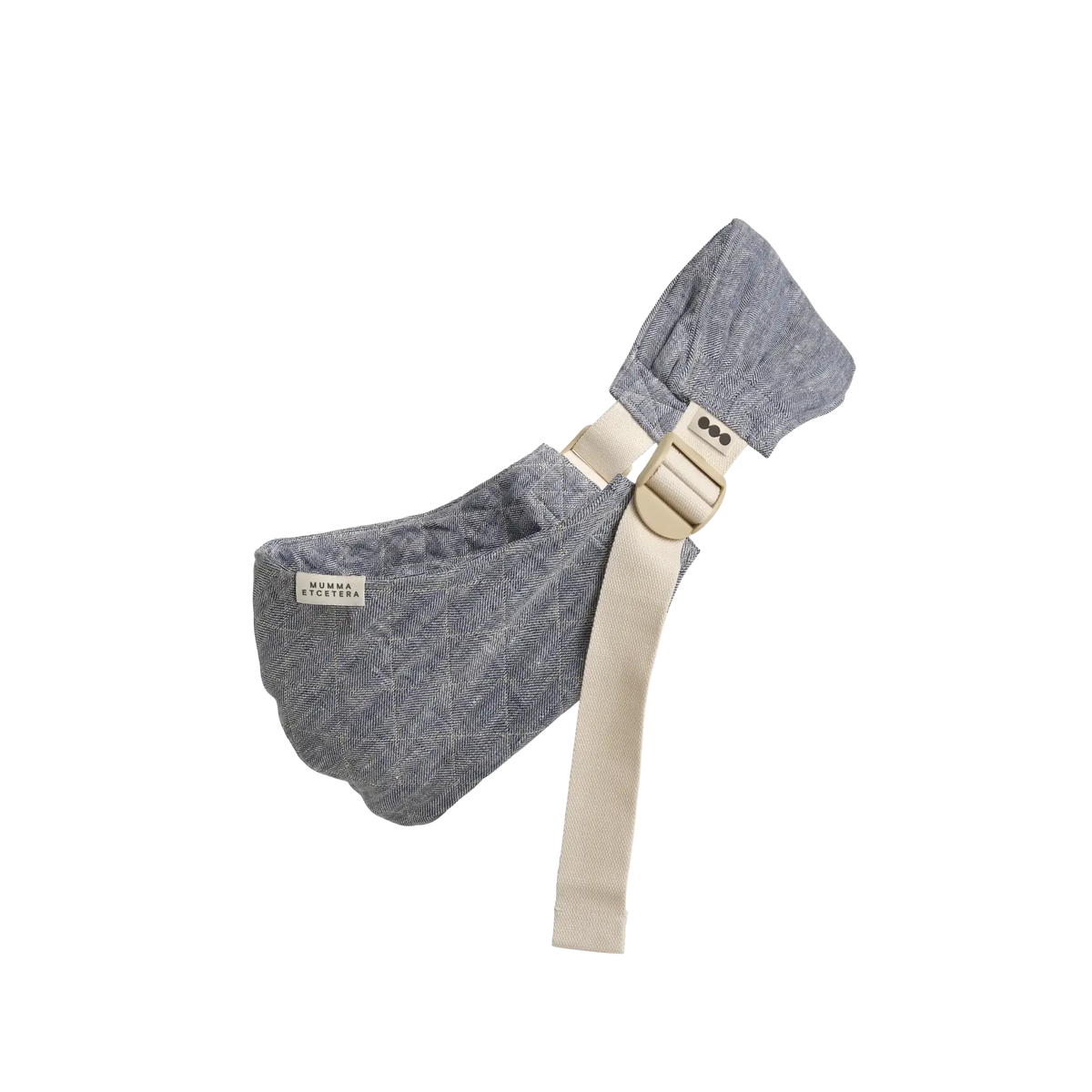 Mumma Etcetera Hipsy Carrier in Lane blue-grey linen