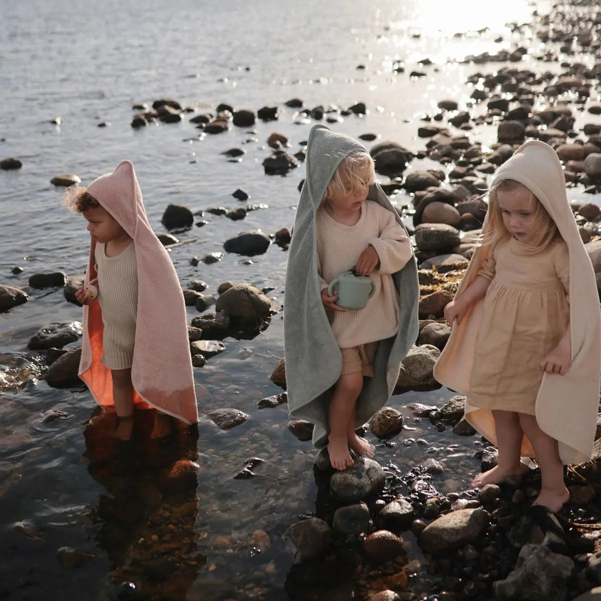 Mushie Organic Cotton Baby Hooded Towel