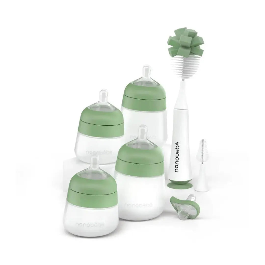 Nanobebe Flexy Feeding Set Sage