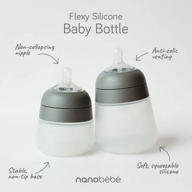 Nanobebe Flexy Silicone Bottle 2 Pack