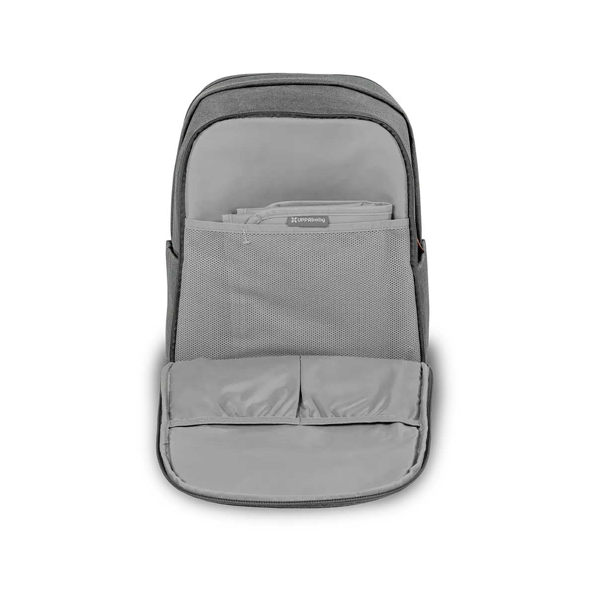 UPPAbaby Nappy Bag Pro Greyson (grey melange/saddle leather)