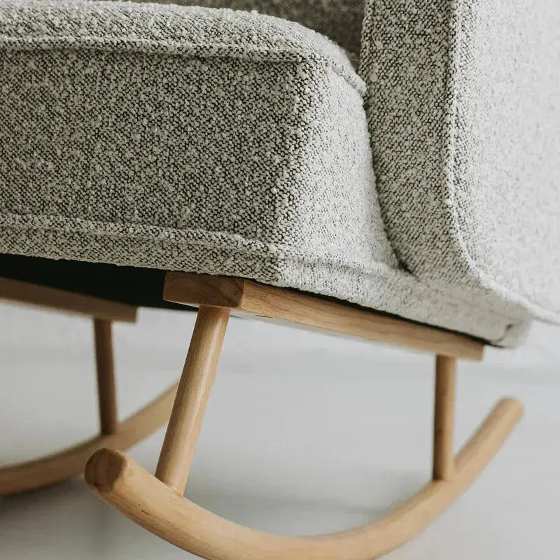 Nuage Interiors Cloud Rocker and Ottoman - Ash Grey