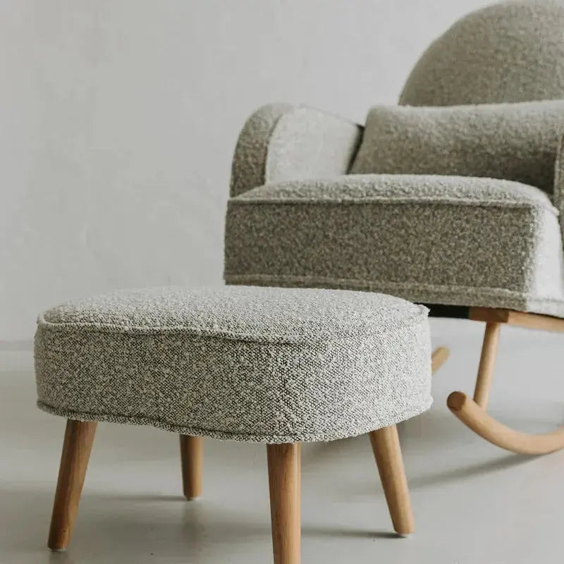 Nuage Interiors Cloud Rocker and Ottoman - Ash Grey