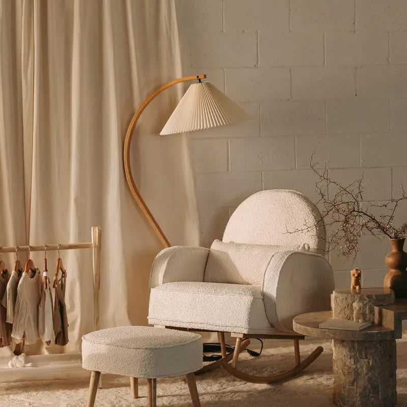 Nuage Interiors Cloud Rocker and Ottoman - Cream