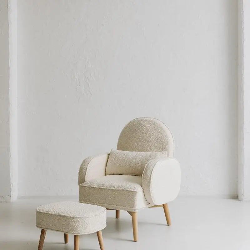 Nuage Interiors Cloud Rocker and Ottoman - Cream