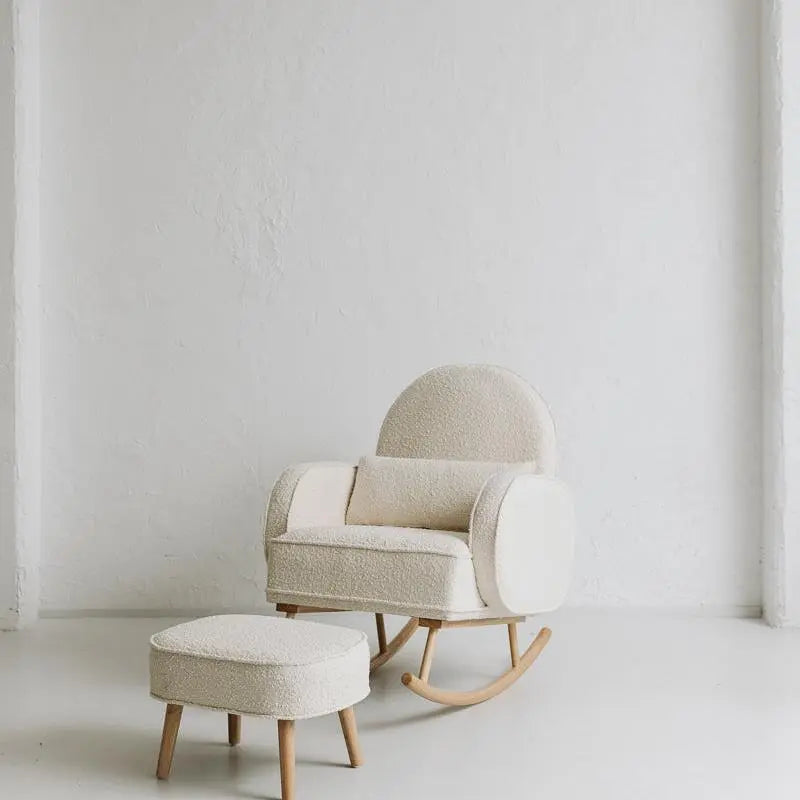 Nuage Interiors Cloud Rocker and Ottoman - Cream | Baby – Baby Little ...