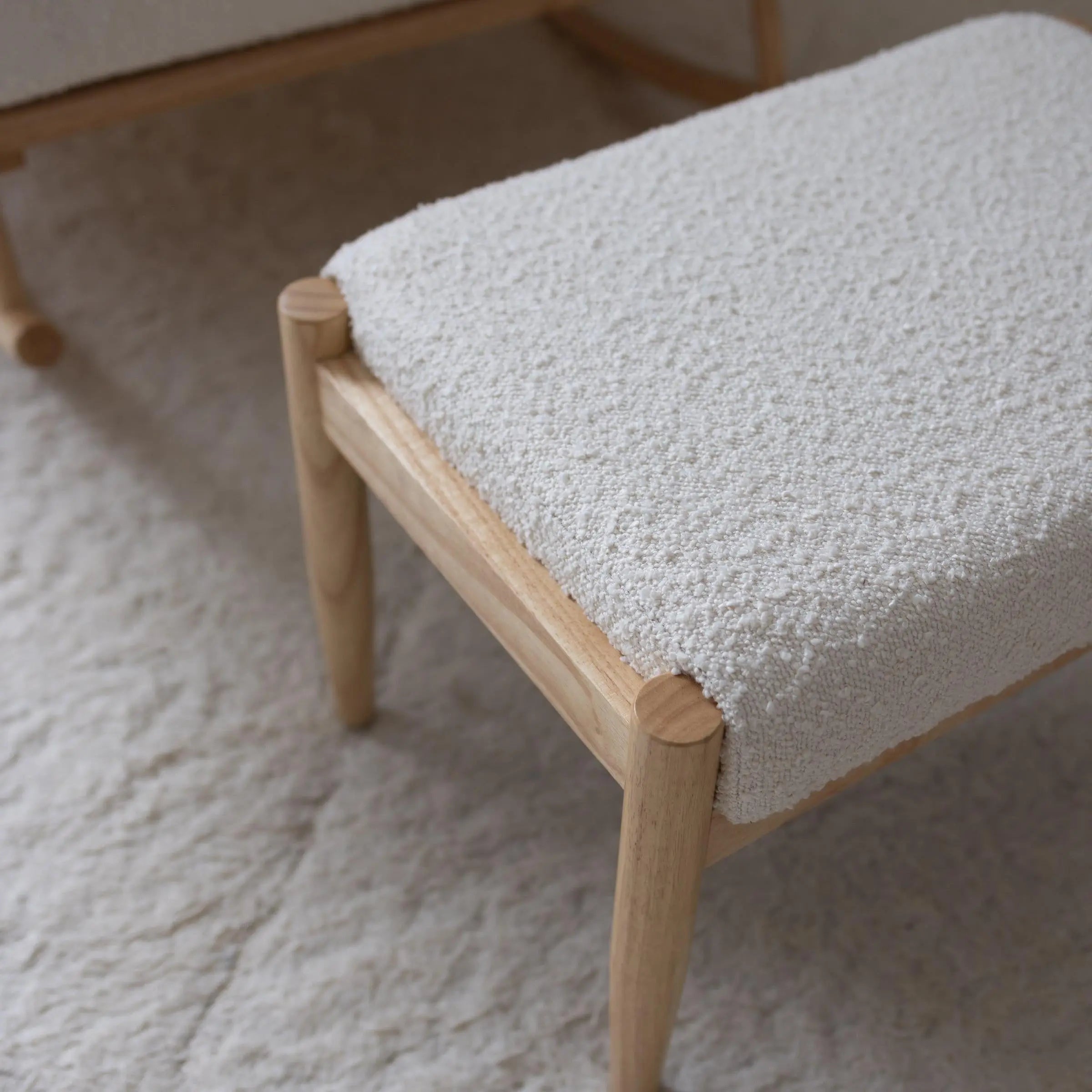 Nuage Interiors Jolié Rocker & Ottoman - Cream