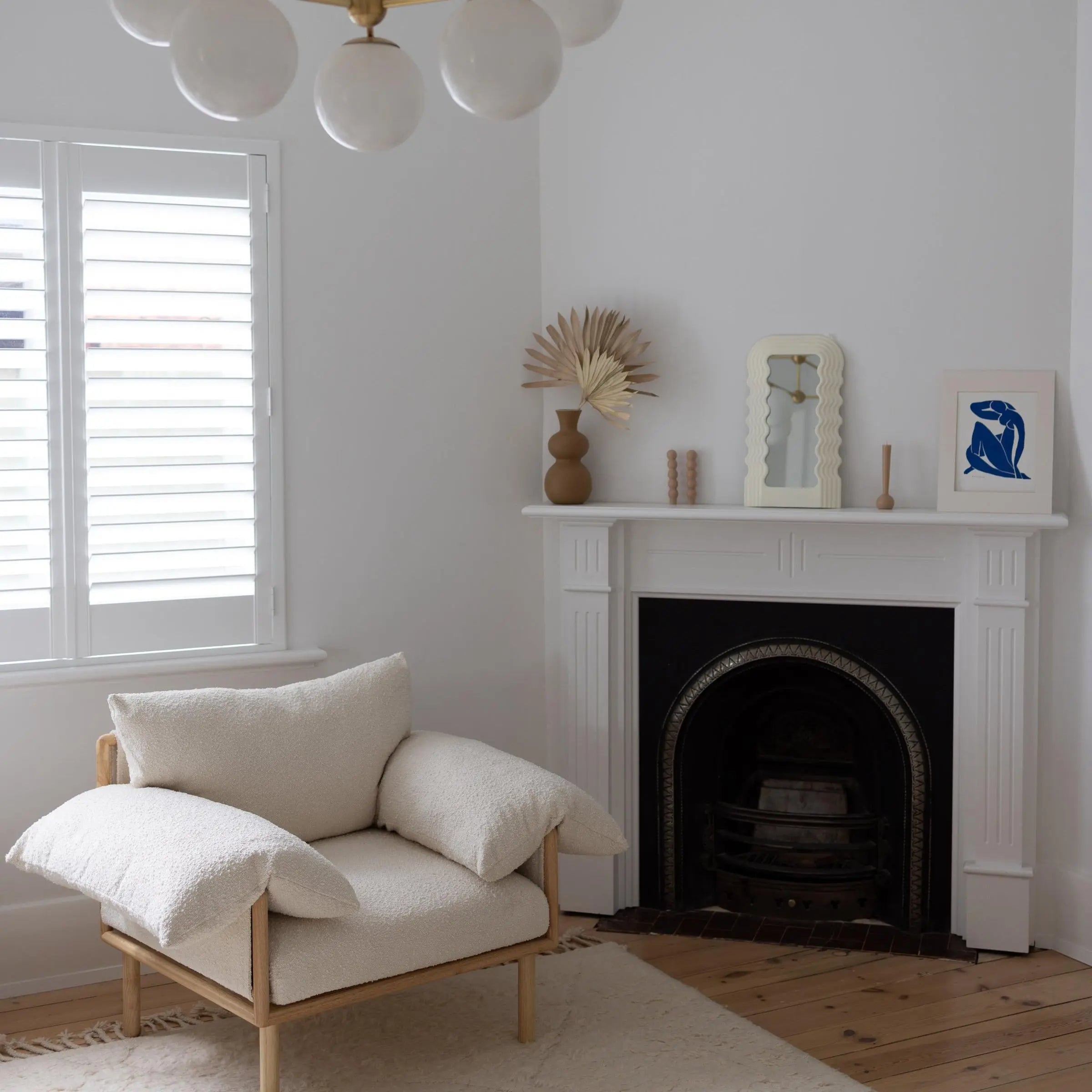 Nuage Interiors Jolié Rocker & Ottoman - Cream