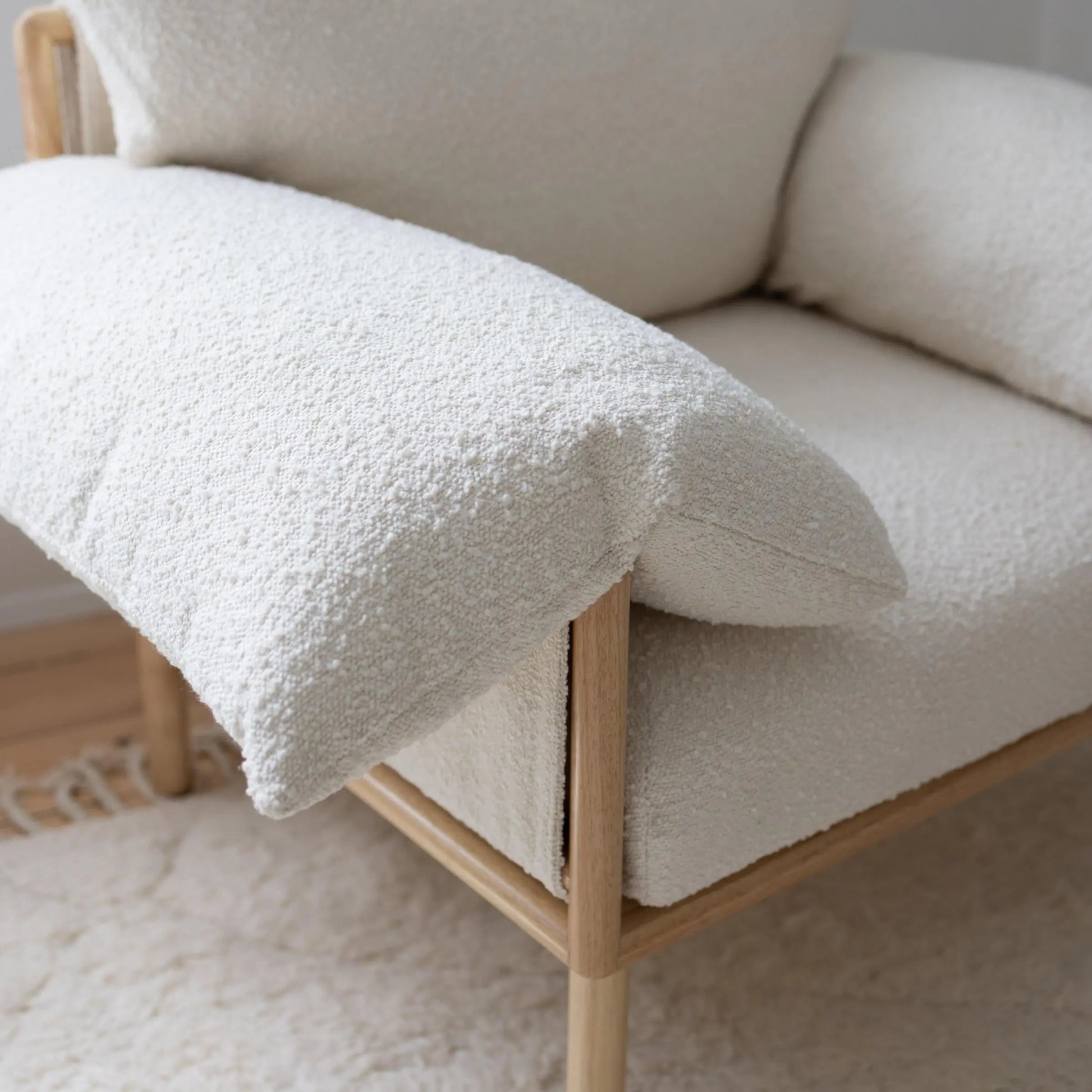 Nuage Interiors Jolié Rocker & Ottoman - Cream