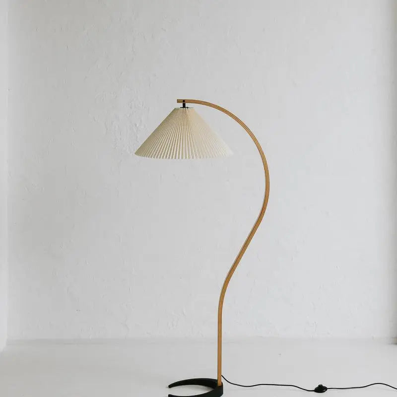 Nuage Interiors Pleated Floor Lamp - Natural Shade