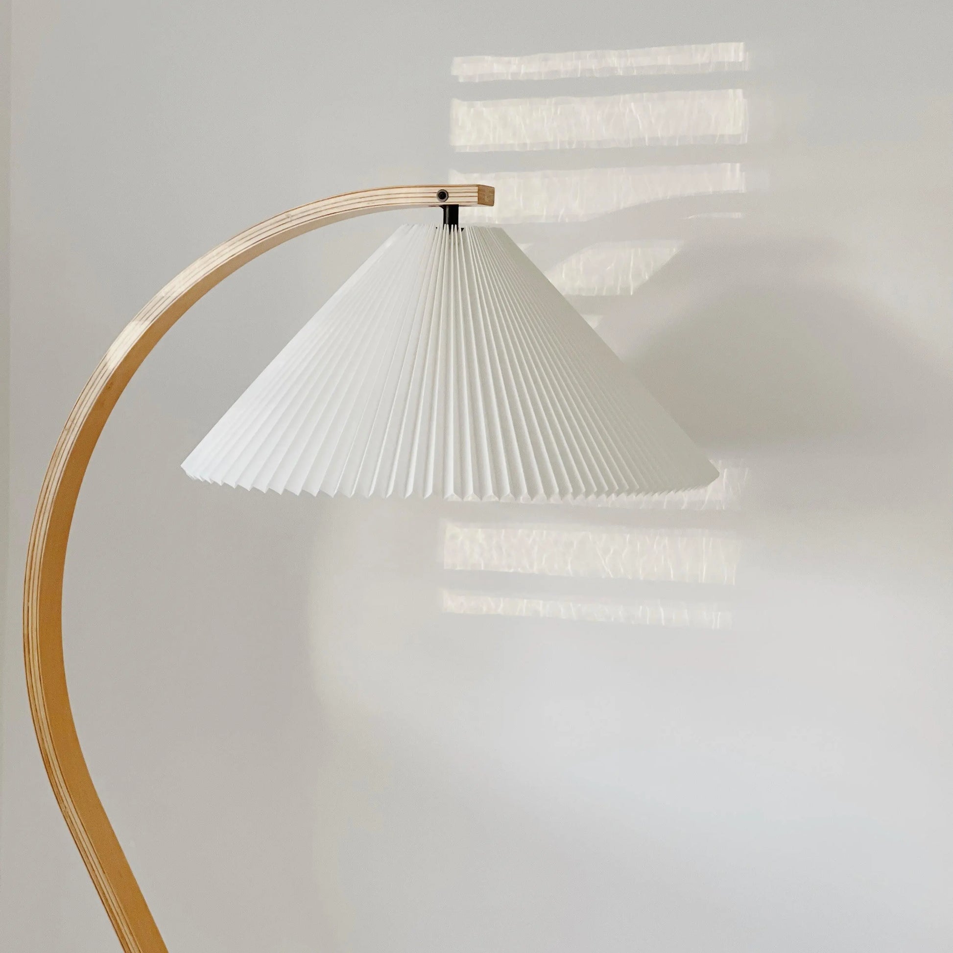 Nuage Interiors Pleated Floor Lamp - White Shade
